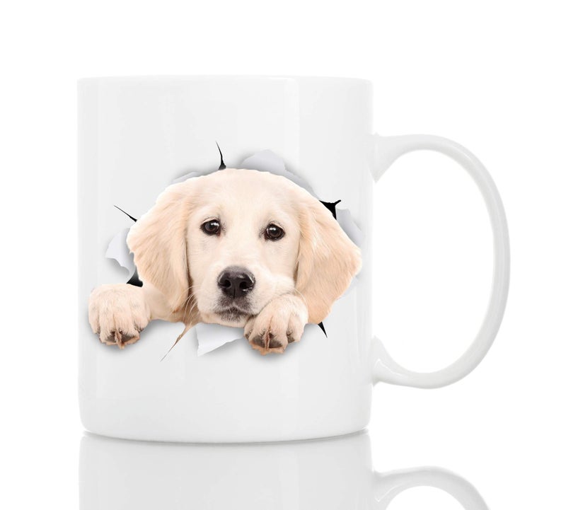 Winston Bear Winston & Bear Peaking Labrador Mug - Ceramic Dog Coffee Mug Gift for Dog Lovers Mom and Dad - Perfect Birthday or Christmas, Father's or Mother's Day Gift (11oz) - Image 1